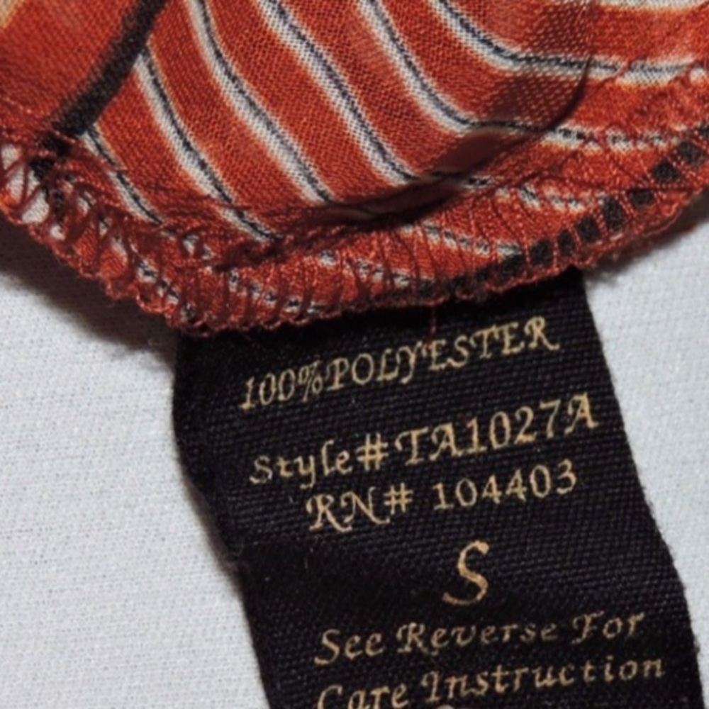 Mine Sheer Geometric Tank Top Shirt Small - Picture 6 of 6